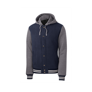 Nueva llegada de los hombres Casual Street Coat Diseños de bordado personalizables Última Varsity Chaqueta Cierre de cremallera Personalizado Precio al por mayor - Product Image 1