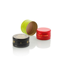 Tapa Roscada Ropp de 28 mm, 28*15.5 mm, Logotipo Personalizado, Tapa de Aluminio de Color, Impresión por Serigrafía, Revestimiento de PE/TPE, Reciclable, para Botellas de Vino y Bebidas