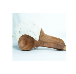 Reposapiés de madera negra natural y cuchara de mármol para espátula, cuchara para herramientas y dispositivos hechos a mano, reposapiés de cuchara - Product Image 3