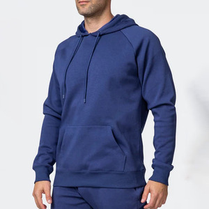 2024 nouveauté haut haute qualité hommes coton polaire sport pull survêtement 100% coton imprimé solide motif hiver Jo - Product Image 2