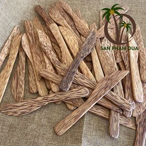 Cuchara de madera de coco Juego de cubiertos de madera de coco Utensilios de cocina Palillos Vajilla Tenedor de madera de coco Vietnam - Product Image 5