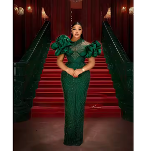 Tela Africana de Poliéster y Seda de Primera Calidad, Estilo George, Ropa Tradicional para Adultos, Elegante Pañuelo para la Cabeza con Bordados Ornamentales, Transpirable, con Algodón - Product Image 1