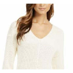 Camicetta da Donna Charter Club, Taglia Piccola, Beige, Stampata, Manica Lunga, Scollo a V, Tessuto Lavorato a Maglia, Logo, per Primavera e Autunno - Product Image 2