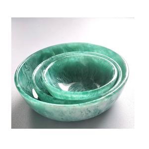 Elegante cuenco decorativo de resina ecológico hecho a mano, superficie lisa y brillante, multiusos para centro de mesa, fiesta de cocina - Product Image 3