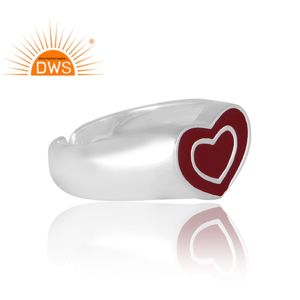 แหวนเคลือบเงินสเตอร์ลิงออกแบบได้ตามต้องการสำหรับเป็นของขวัญสำหรับผู้หญิง - Product Image 4