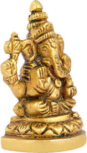 พระพิฆเนศทองเหลืองพระพิฆเนศของตกแต่งบ้านของตกแต่ง - Product Image 2