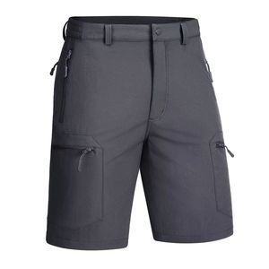 Shorts pour hommes Pantalons de travail pour hommes Mode New Solid Color Cargo Shorts Large Size Solid Zip Short Bottom Multipocket - Product Image 4