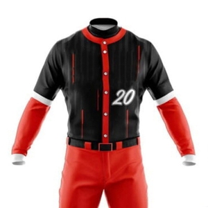 Conception personnalisée unisexe Baseball/Softball uniforme ensemble 100% Polyester antibactérien respirant tissu impression numérique logo multiple - Product Image 2