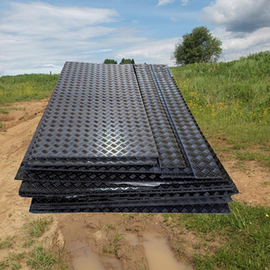 4x8 feet 12.7mm 1/2in <span class=keywords><strong>HDPE</strong></span> nhựa tạm thời mặt đất bảo vệ đường mat cho cây chăm sóc máy xúc - Product Image 1