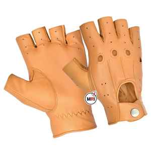 Vente en gros Gants de conduite en coton et cuir d'agneau pour femmes, coupe ajustée, fabriqués sur mesure, avec logo personnalisé - Product Image 3