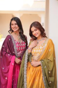 Colección de verano 2024 Micro algodón para niñas hasta el suelo fiesta informal Lehenga Choli Festival bordado 7mm secuencia trabajo tejido - Product Image 6