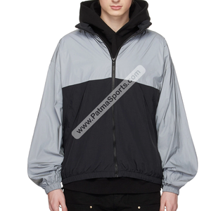 Factory Direct Custom Reflective Windbreaker <b>Jackets</b> wholesale Reflective Custom Windbreaker <b>Jackets</b> Workwear <b>Jackets</b> Embroidery - Product Image 4
