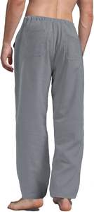 กางเกงผู้ชายวินเทจไซส์พิเศษ2025ผ้าแคนวาสถักเบาเอวสูงแห้งเร็วสไตล์ซัก - Product Image 3