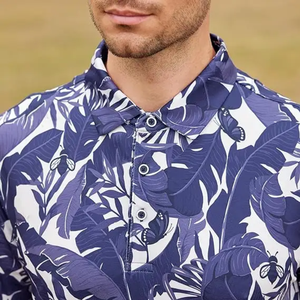 Vêtements de golf personnalisés professionnels, polo de golf respirant de haute qualité avec broderie pour hommes - Product Image 5