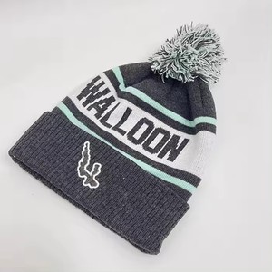 Chapeau en laine mérinos tricotée de haute qualité, chaud et doux pour l'hiver 2026, chapeau chaud, casquette, étiquette en cuir, bonnet en tricot épais unisexe - Product Image 4