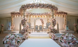 Ensemble de mandap de mariage de style indien en FRP, décoration de mandap de mariage en paon, pilier de paon coloré, mandap de mariage, États-Unis, Royaume-Uni - Product Image 6