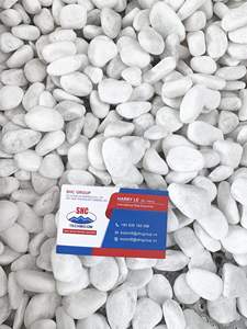 Pierres de galets blanches comme neige décoratives créent des allées et des bordures de jardin élégantes en Arabie Saoudite - Product Image 4