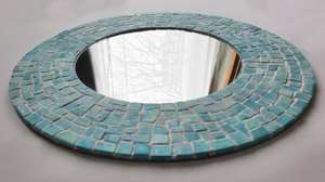 Miroir en mosaïque Aqua - Product Image 3