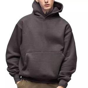 Sudaderas con capucha lisas de alta calidad con logotipo personalizado para hombre, sudaderas con capucha unisex duraderas sin cordón de 400GSM - Product Image 1
