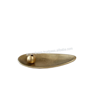 Quemador de incienso de fragancia natural para interiores, diseño sólido con acabados elegantes, soporte de varilla de incienso de esfera pulida - Product Image 3