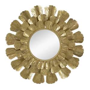 Customized Design Wall <b>Mirror</b> For Home Livingroom Hotel Hallway Decorative Use <b>Hanging</b> Metal Wall <b>Mirror</b> In Gold Colour - Product Image 2