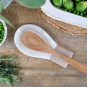 ที่วางช้อนหินอ่อนสำหรับห้องครัวที่วางช้อนโลหะสำหรับไม้พายช้อนที่คีบ - Product Image 6