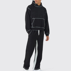 Chándal de Invierno para Hombre con Logotipo Personalizado al por Mayor, 100% Algodón, Secado Rápido, Transpirable, con Capucha, Talla Grande, Personalizable con Estampado - Product Image 2