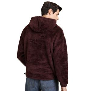Fashion Long Sleeve <b>Hoodies</b> Casual Sweatshirts For <b>Men</b> Pullover <b>Hoody</b> <b>Sherpa</b> Eco-Friendly OEM Service Winter - Product Image 2