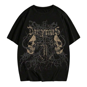 T-shirt graphique surdimensionné à épaules tombantes pour hommes sur mesure Streetwear T-shirt décontracté avec impression audacieuse sur le devant - Product Image 5