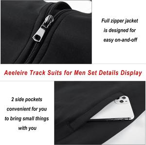 Survêtements unisexes d'hiver écologiques grande taille Sweat-shirt + Pantalon de survêtement Vêtements de sport Sweat-shirts à fermeture éclair - Product Image 4