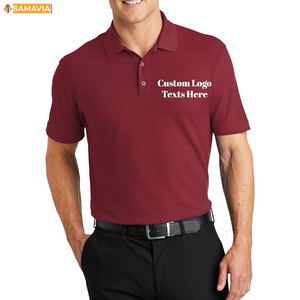 Samavia เสื้อโปโล RTS สำหรับผู้ชาย, ผ้าฝ้ายผสมโพลีเอสเตอร์ออกแบบโลโก้ได้ตามต้องการสวมใส่ในสำนักงานได้ทุกวันเสื้อยืดลำลองยุโรปอเมริกา - Product Image 3
