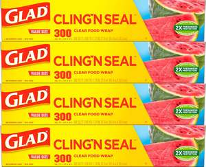 Rouleau de 300 pieds carrés (lot de 4) de film refermable pour aliments, avec joint hermétique et marquage à chaud, pour sachets debout Cling N Seal - Product Image 5