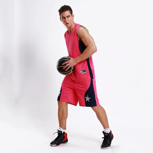 ชุดเครื่องแบบบาสเก็ตบอลสำหรับผู้ชายชุดเล่นกีฬาทีมคลับพิมพ์ลาย100% ผ้าโพลีเอสเตอร์ระบายอากาศได้ - Product Image 3