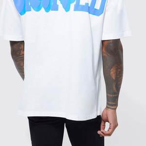 T-shirt imprimé en relief pour hommes, grande taille, prix bas, tendance, vente en gros - Product Image 4