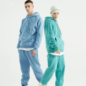 Meilleure vente en coton polaire vierge surdimensionné pour l'hiver Ensemble de survêtements unisexe avec logo personnalisé pour hommes - Product Image 5