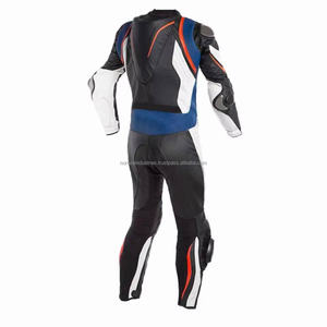 Pakistan Manufacturer Custom Men's Motorcycle Racing <b>Suit</b> Breathable and Waterproof Leather Jacket & Pants Set - Product Image 4