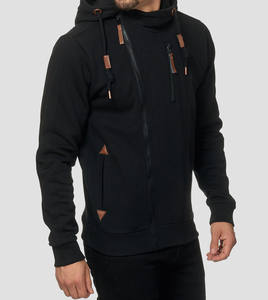 Dernier design, style à fermeture éclair latérale, logo imprimé, 100% coton, sweat-shirt unisexe personnalisé, impression puff, sweat-shirt pour homme, sweat-shirt surdimensionné - Product Image 5