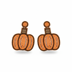 Stylish Artisanal Handmade Beaded Accessories Custom Hand-Beaded Statement <b>Earrings</b> Personalized Initial Sports Team <b>Holiday</b> - Product Image 4