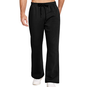 Pantalon de survêtement évasé d'hiver Streetwear Logo personnalisé Tissu en coton respirant Pantalon de survêtement évasé lourd pour hommes - Product Image 3