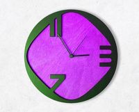 Jam Dinding Modern Potongan Laser Templat Vektor Kayu Modern Potongan Laser Glow Forge File Dekorasi Dekoratif Interior Nautica