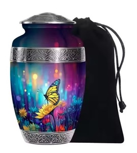 โกศโลหะทนทานพร้อมการพิมพ์ขัดเงาสวยงามและปิดผนึกได้อย่างปลอดภัย - Product Image 1