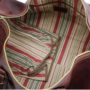 Handmade Premium Leather Duffle <b>Bag</b>-Durable Lightweight Sport Style with Polyester Lining Large Capacity & Eco-Friendly - Product Image 6