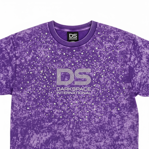 T-shirt vintage streetwear en coton 100% de qualité supérieure, coupe classique, manches courtes, délavé à l'acide, orné de strass, pour homme, vente en gros - Product Image 3