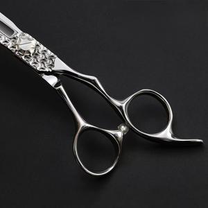 Ciseaux de coupe de cheveux japonais en acier inoxydable de qualité supérieure Ciseaux de coiffeur professionnels de 6.0 pouces Damas Design Offset Ergonomique - Product Image 3