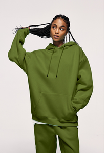 Sweat-shirts à capuche sportifs d'hiver pour femmes de haute qualité, vente en gros, logo brodé personnalisé, écologiques et respirants - Product Image 2