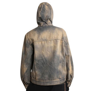 Hoodies unisexes classiques d'hiver en polaire personnalisée, coupe oversize, coupe-vent, respirants, imperméables, avec poche brodée et motif uni - Product Image 4