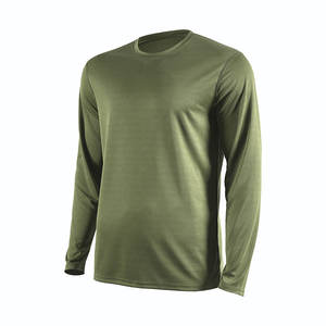 OEM Camiseta T-shirts pour hommes Gym Fit à manches longues Fitness ajusté 95 coton 5 élasthanne compression vêtements de sport - Product Image 4