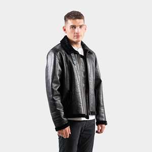 Chaqueta de cuero de calidad Premium 2025 para hombre, chaqueta de cuero transpirable de calidad Premium para hombre, nueva chaqueta elegante de marca para hombre - Product Image 4