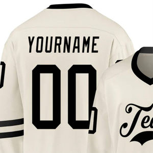 เสื้อเจอร์ซีย์ทีมฮ็อกกี้น้ำแข็งแห้งเร็วผ้า100% โพลีเอสเตอร์ออกแบบได้ตามต้องการ - Product Image 4