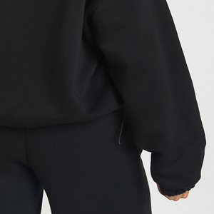 Sweat-shirt surdimensionné pour les acheteurs en gros avec logo personnalisé / Prix bas avec fermeture éclair, manches longues et col montant - Product Image 6